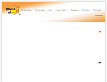 Tablet Screenshot of physio-aktiv-jestetten.de